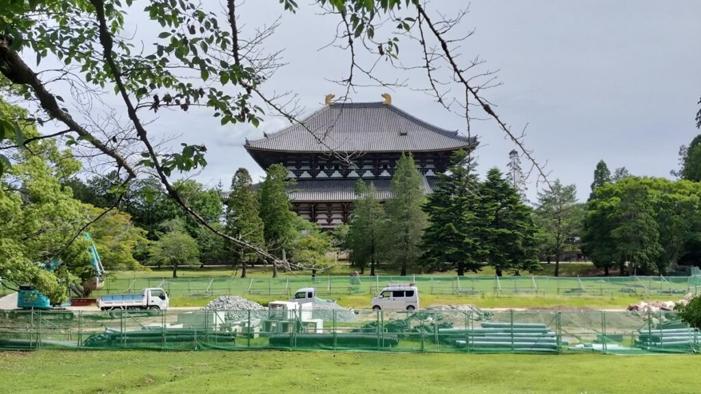 大仏殿の北側（裏側）の眺め